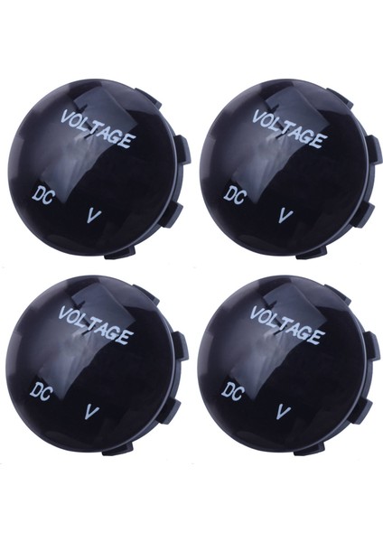 4x 5V-25V Dc Voltmetre LED Dijital Ekran Panele Monte Yuvarlak Su Geçirmez Araba Motosiklet Araba (Yurt Dışından)