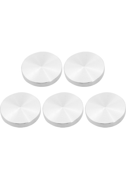 5x Cam Plaka Adaptör Masa Ayağı, Alüminyum, Yuvarlak, 50X8MM, Gümüş (Yurt Dışından)