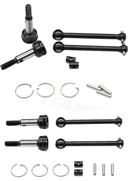 1 Çift Ön ve Arkadan Çekişli Motosiklet Mili Cvd 42MM 39MM 1/10 Xv-01 Tc-01 XV01 TC01 Rc Araba Yükseltme Parçaları (Yurt Dışından)