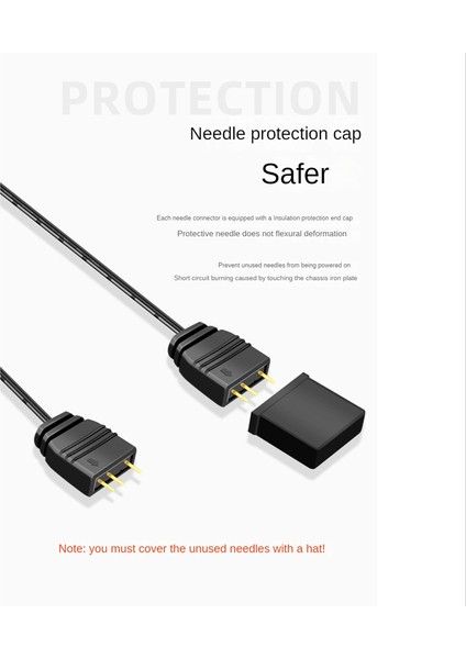 5 V 3pin Sata Argb Mini Adaptör Denetleyici Hub Bilgisayar Fanı LED Aydınlatma Rgb Kontrol Kablosu (Yurt Dışından)