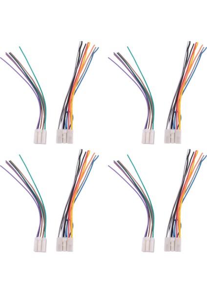 Stereo CD Çalar Kablo Demeti // Tel Adaptörü Satış Sonrası Radyo Fişleri 4 Çift Bağlantı Kablosu (Yurt Dışından)