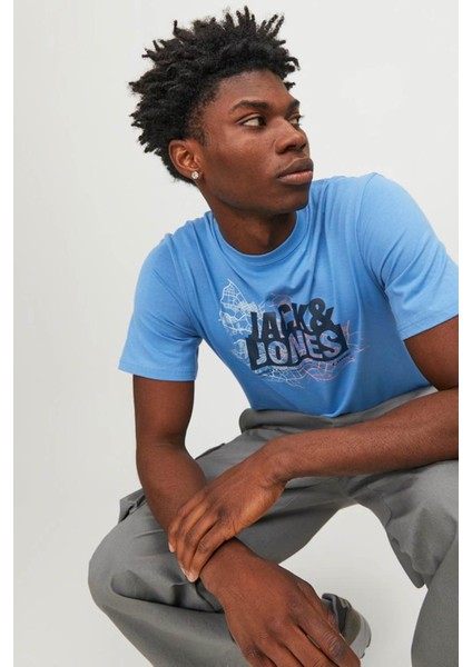 Jcomap Logo Tee Ss Crew N Mavi Erkek Kısa Kol T-Shirt fiyatları