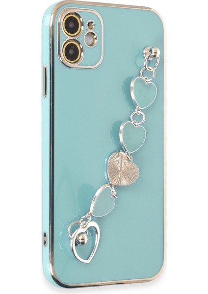 Iphone 12 Kılıf Esila Silikon - Su Yeşili 300099