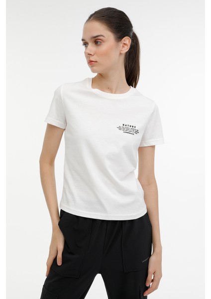 Wb Anna 11 4fx Ekru Kadın Kısa Kol T-Shirt