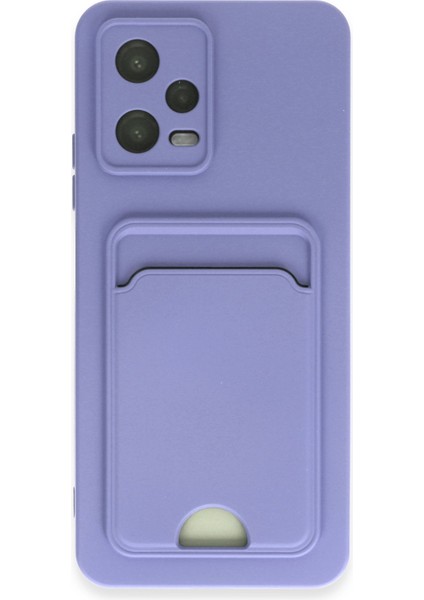 Xiaomi Redmi Note 12 4g Kılıf Kelvin Kartvizitli Silikon - Lila 300099