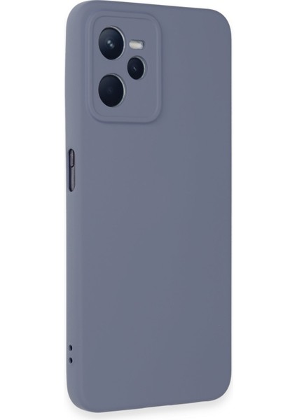 Realme C35 Kılıf Nano Içi Kadife Silikon - Gri 300099 fiyatları
