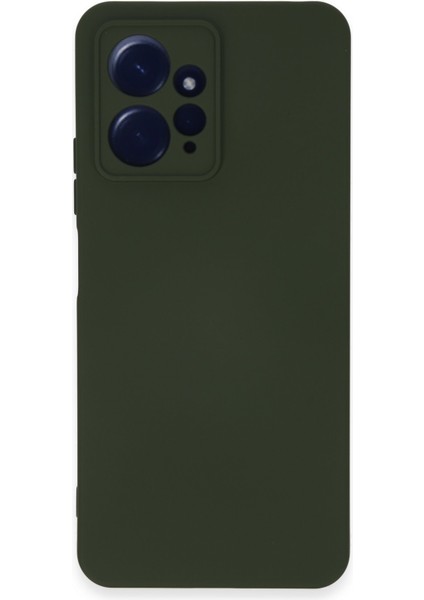 Xiaomi Redmi Note 12 4g Kılıf Nano Içi Kadife Silikon - Koyu Yeşil 300099