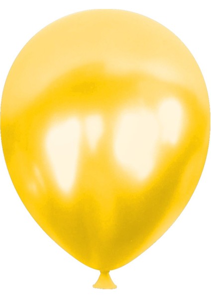 12 Inç Metalik Balon 25'li Sarı