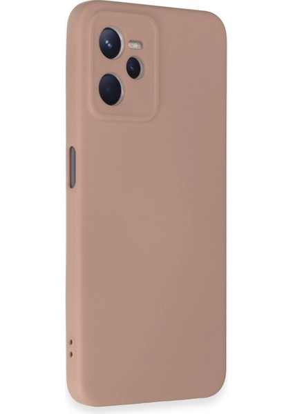 Realme C35 Kılıf Nano Içi Kadife Silikon - Pudra 300099 fiyatları