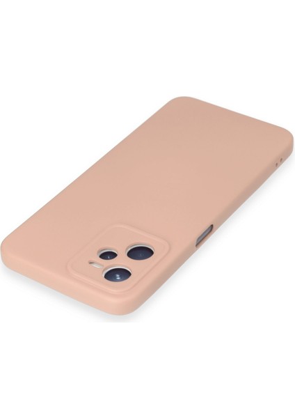 Realme C35 Kılıf Nano Içi Kadife Silikon - Pudra 300099 modelleri