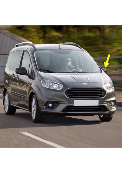 Ford Courier 2017-2023 Sol Dış Dikiz Ayna Kapağı Siyah Tip