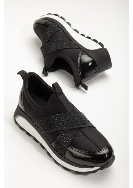 Verica Kadın Spor Ayakkabı Sneaker Lastik Detaylı Taşlı fiyatları