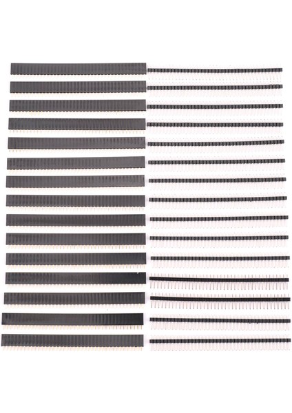 30 Adet 40 Pin 2.54MM Erkek ve Dişi Pin Başlıkları Prototip Kalkanı Için Fiş Konnektörü (Yurt Dışından)
