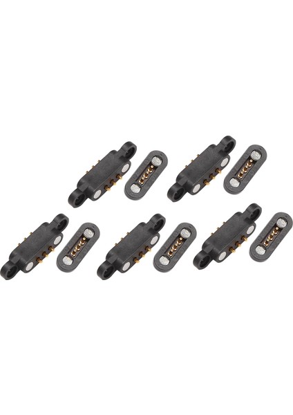 6 Çift Yaylı Manyetik Pogo Pin Konnektörü 3 Pozisyon Mıknatıslar Pitch 2.3mm Deliklerden Erkek Dişi Prob (Yurt Dışından)