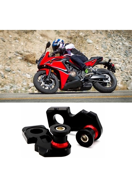 Motosiklet Cnc Alüminyum Zincir Ayarlayıcı Blok Arka Salınım Kolu Makaraları CB650F CBR650F 2014-2019 CB650R 2019 (Yurt Dışından)