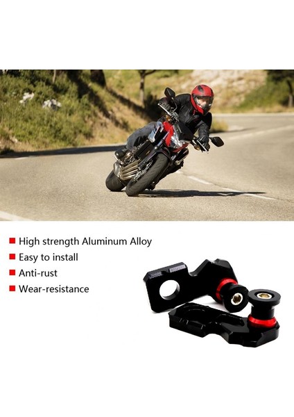 Motosiklet Cnc Alüminyum Zincir Ayarlayıcı Blok Arka Salınım Kolu Makaraları CB650F CBR650F 2014-2019 CB650R 2019 (Yurt Dışından)
