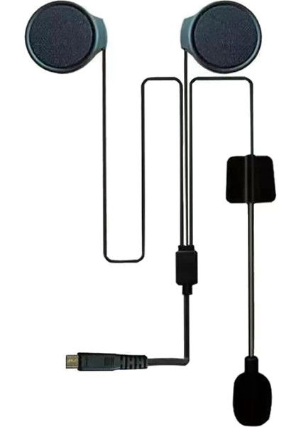 Bluetooth 5.0 Kulaklık Motosiklet Kask Kulaklık Bt-22 Için Mic ile Kablosuz Kulaklık Handsfree (Sadece Bir Mikrofon) (Yurt Dışından)