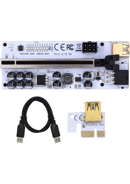 Yükseltici VER012 USB 3.0 Pcı-E Yükseltici VER012MAX Ekspres Kablo Yükseltici Video Kartı Için X16 Genişletici Pcı-E Yükseltici Kart Madencilik Için, A (Yurt Dışından)
