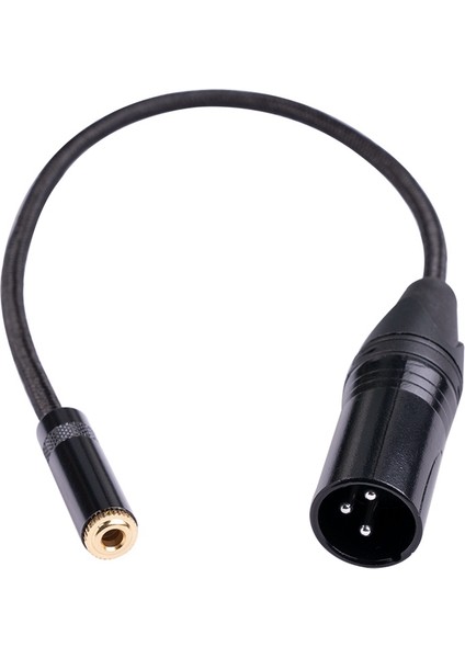 3.5mm Dişi 3pin Erkek Ses Adaptör Kablosu Xlr Konnektör Stereo 3.5mm Dişi - Erkek Kablo (Yurt Dışından)