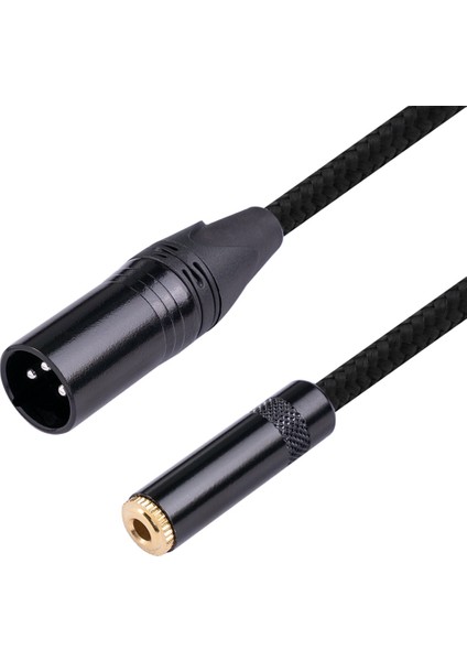 3.5mm Dişi 3pin Erkek Ses Adaptör Kablosu Xlr Konnektör Stereo 3.5mm Dişi - Erkek Kablo (Yurt Dışından)
