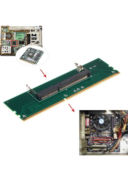1.5V Ddr3 204 Pin Dizüstü Bilgisayar So-Dımm'den Masaüstü Dımm Yuvasına Bellek Adaptörü (Yurt Dışından) fiyatları