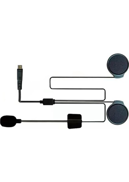 Bluetooth 5.0 Kulaklık Motosiklet Kask Kulaklık Bt-22 Için Mic ile Kablosuz Kulaklık Handsfree (Sadece Bir Mikrofon) (Yurt Dışından)