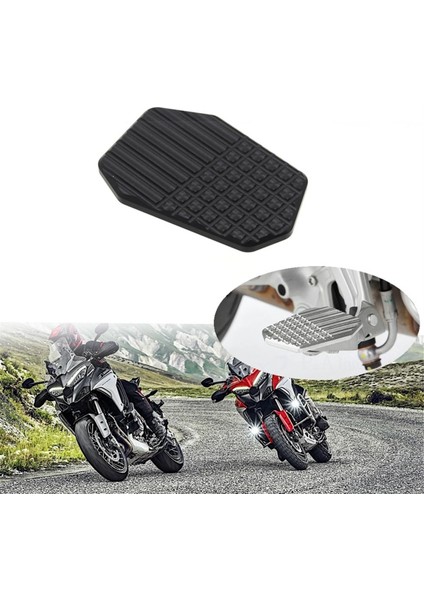 Motosiklet Arka Ayak Fren Kolu Pedalı Büyüt Uzatma Pedi V4 V4 S Pikes (Gümüş) (Yurt Dışından)