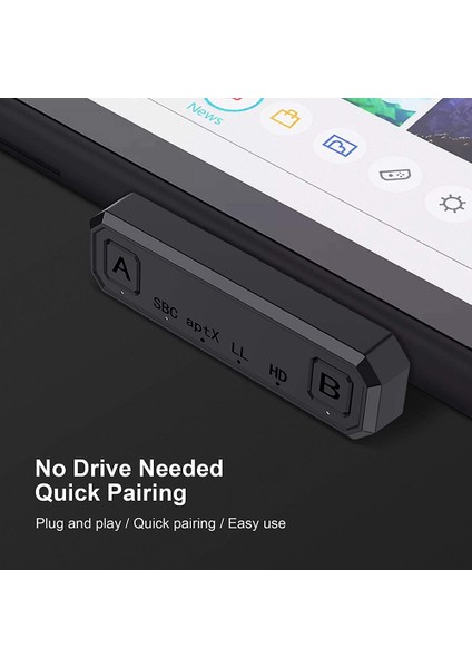 Bluetooth Adaptörü, Switch/lite Için 2'si 1 Arada Usb-C Ses Mikseri, Switch ve Akıllı Telefon Için Sesli Sesli Sohbeti Karıştırma (Yurt Dışından)