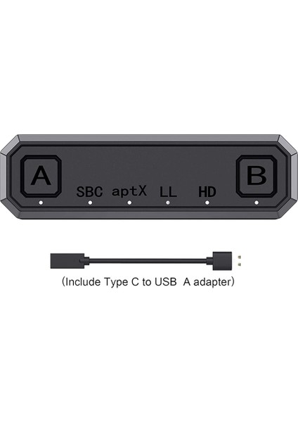 Bluetooth Adaptörü, Switch/lite Için 2'si 1 Arada Usb-C Ses Mikseri, Switch ve Akıllı Telefon Için Sesli Sesli Sohbeti Karıştırma (Yurt Dışından)