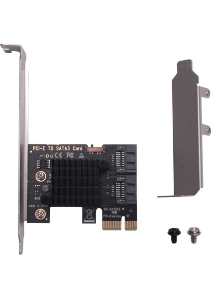 Pcıe - Sata 3.0 6g SSD Adaptörü Pcı-E Pcı Express X1 Denetleyici Genişletme Kartı Yükseltici Ek Kart Madencilik Kartı (Yurt Dışından)