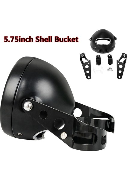 5.75 Inç Far Lambası Muhafazası, Montaj Braketi ile Evrensel Motosiklet Far Abajur (Yurt Dışından) fırsatları