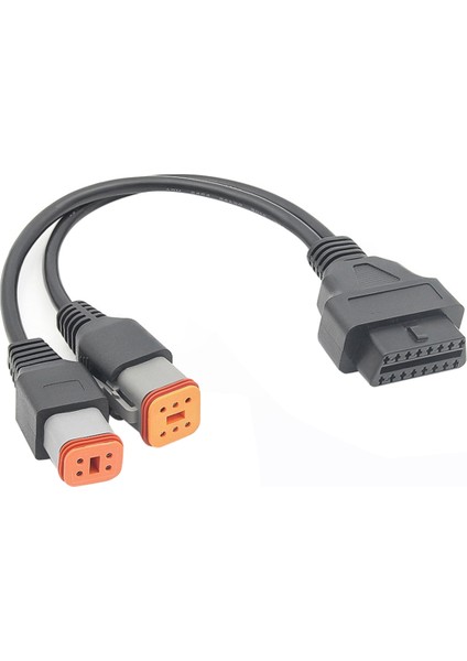 Obd2 Kablosu 4pin + 6pin 2 In 1 Motosiklet Obd Tarayıcı Adaptörü, Motosiklet Teşhis Aracı 16 Pin 4 Pin 6 Pin (Yurt Dışından)