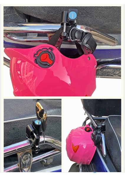 Takım Motosiklet Kask Kilidi Askı Kancası Evrensel Motosiklet ve 2 Anahtar Seti (Yurt Dışından) indirimleri