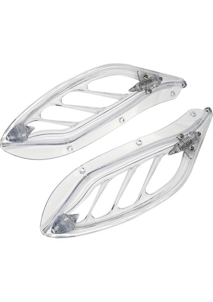 Evrensel 1996-2013-ŞEFFAF Için Motosiklet Ayarlanabilir Yan Cam Hava Deflektör Kaplaması (Yurt Dışından)