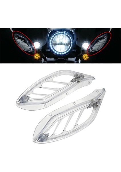 Evrensel 1996-2013-ŞEFFAF Için Motosiklet Ayarlanabilir Yan Cam Hava Deflektör Kaplaması (Yurt Dışından) modelleri