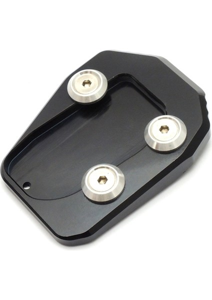 Mt-09 2013-2017 Motosiklet Cnc Yan Kickstand Standı Uzatma Plakası Motosiklet Desteği Patinaj Blok Siyah (Yurt Dışından)