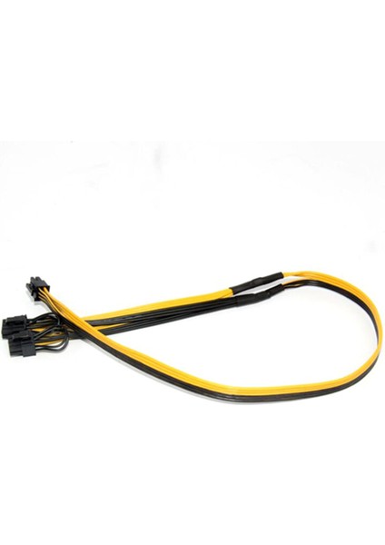 10X Pcı-E Pcıe 6pin Çift 8pin 6 + 2pin Adaptör Kablosu Gpu Video Güç Kablosu Modülü Splitter Kablosu 18AWG Madenciler Için Madencilik (Yurt Dışından)