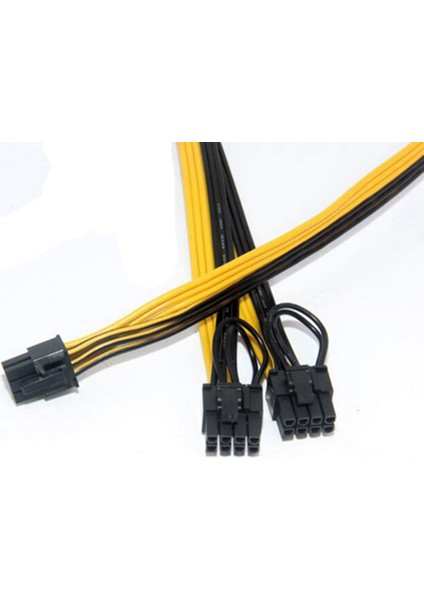 10X Pcı-E Pcıe 6pin Çift 8pin 6 + 2pin Adaptör Kablosu Gpu Video Güç Kablosu Modülü Splitter Kablosu 18AWG Madenciler Için Madencilik (Yurt Dışından)
