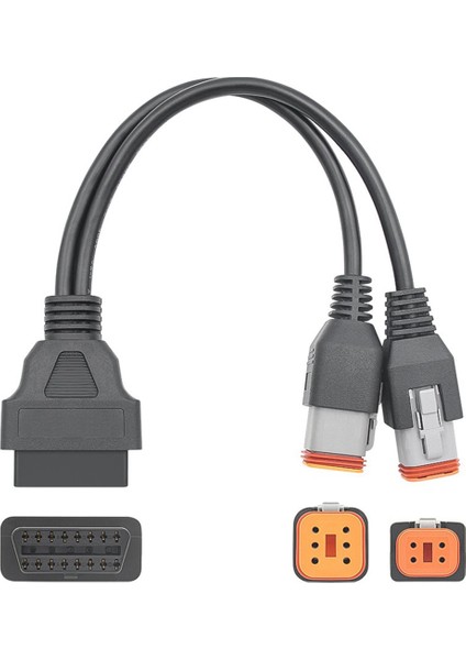 Obd2 Kablosu 4pin + 6pin 2 In 1 Motosiklet Obd Tarayıcı Adaptörü, Motosiklet Teşhis Aracı 16 Pin 4 Pin 6 Pin (Yurt Dışından) modelleri