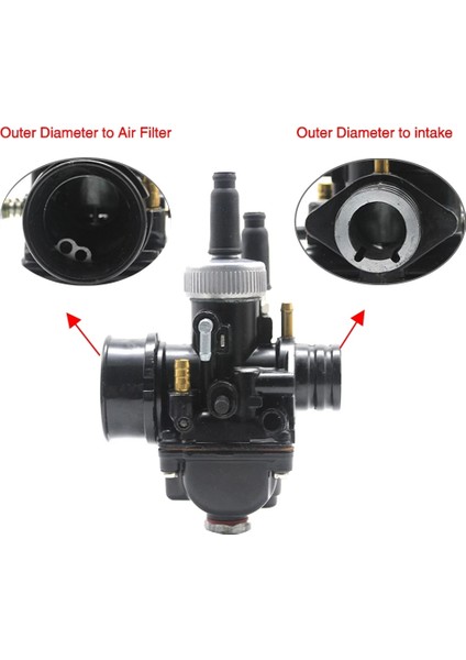 Motosiklet Karbüratör Phbg 21 mm Ad Karbüratör 50-100CC Motor 2 Zamanlı Yarış Motoru PHBG21 (Yurt Dışından)