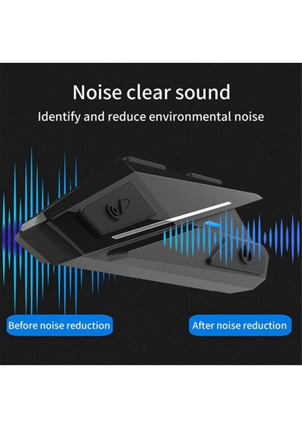 Motosiklet Kask Kulaklık Bluetooth 5.0 Interkom Kablosuz Kulaklık Stereo Mic ile Gürültü Azaltma Kulaklık (Yurt Dışından) fiyatları