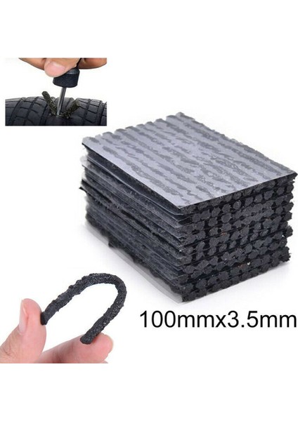 50 Adet Araba Bisiklet Lastiği Tubeless Conta Sip Tak Lastik Delinme Tamir Kiti (Yurt Dışından)