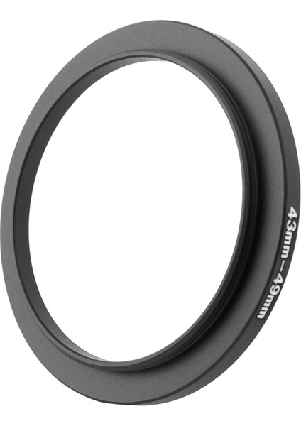 Kamera Için 2x 43MM Ila 49MM Metal Yükseltmeli Filtre Halkası Adaptörü (Yurt Dışından)