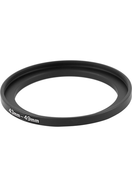 Kamera Için 2x 43MM Ila 49MM Metal Yükseltmeli Filtre Halkası Adaptörü (Yurt Dışından)