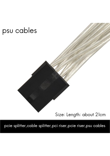 8 Pin - 2 x 8 Pin (6+2) Pcıe Güç Ayırıcı Kablosu 9 Inç (6 Paket) (Yurt Dışından) fırsatları