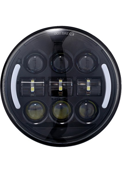 Drl Dönüş Sinyali Işığı ile 45W 5.75 Inç Motosiklet Far Yuvarlak (Yurt Dışından)