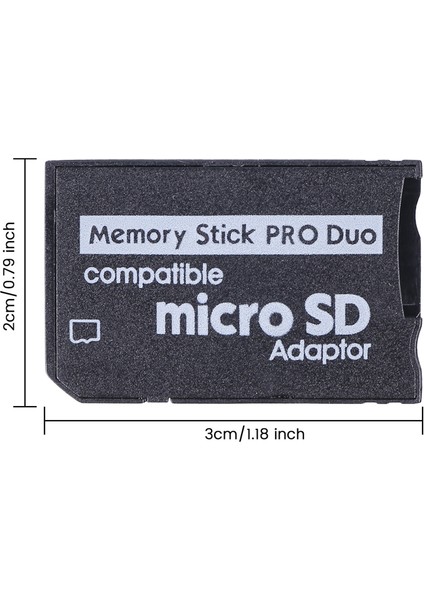 Pro Duo Mini Microsd Tf'yi Ms Adaptörüne Sd Sdhc Kart Okuyucuya Yapıştırın (Yurt Dışından)
