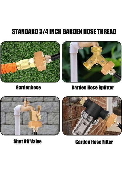 Bahçe Hortumu Adaptörü, 3/4 Inç Dişi Ght - 1/4 Inç Sulama (Yurt Dışından) modelleri