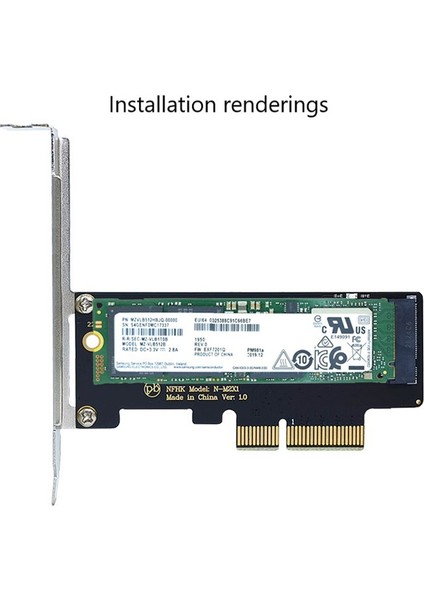 2x M.2 Nvme SSD Ngff'den Pcıe 3.0 X4 Adaptörüne M2 Yükseltici Kart Adaptörü (Yurt Dışından)