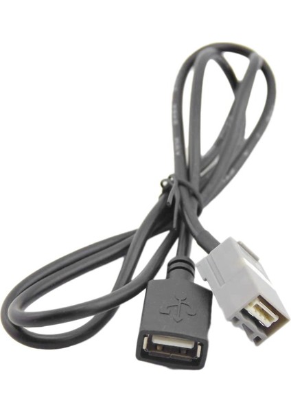08+ Sonrası Anlaşma Için Araba 90 cm USB Dişi Bağlantı Noktası Kablosu Aux (Yurt Dışından)